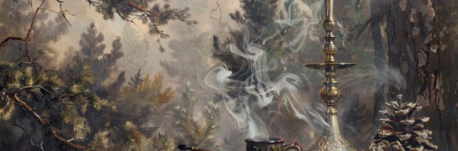 табак для кальяна, хвойный табак, еловый табак