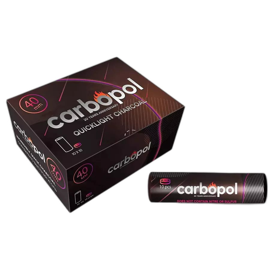 Уголь легковоспламеняющийся Carbopol 40мм